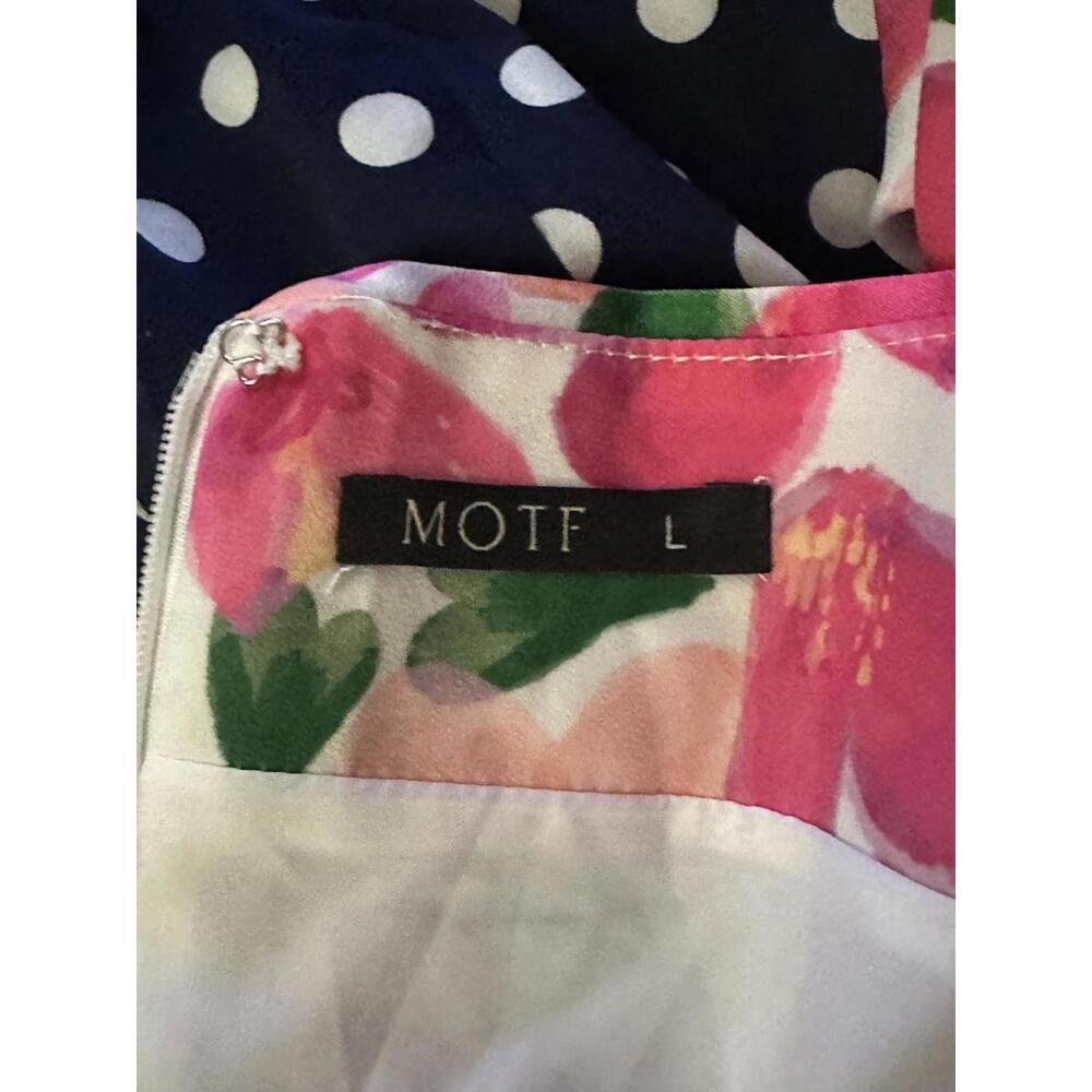 MOTF pink/multicolored heart floral sweetheart neckline maxi dress Size Large - Picture 9 of 9